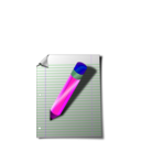 download Notepad clipart image with 270 hue color