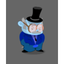 download Sneeky Mayor clipart image with 180 hue color