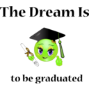 download Graduation Dream Smiley Emoticon clipart image with 45 hue color