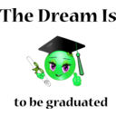 download Graduation Dream Smiley Emoticon clipart image with 90 hue color
