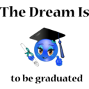 download Graduation Dream Smiley Emoticon clipart image with 180 hue color
