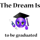 download Graduation Dream Smiley Emoticon clipart image with 225 hue color