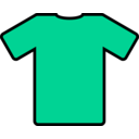 download Green T Shirt clipart image with 90 hue color