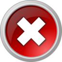 download Error Button clipart image with 0 hue color