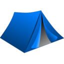 download Green Tent clipart image with 90 hue color