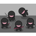 download Cartoon Ninjas clipart image with 315 hue color