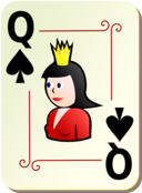 Ornamental Deck Queen Of Spades