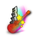 download Music clipart image with 0 hue color