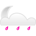 download Moon Rain clipart image with 135 hue color
