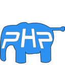 download Php Elephant clipart image with 0 hue color