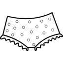 download Dotted Panties clipart image with 270 hue color