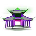 download Chinese Architecure clipart image with 270 hue color