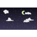 download Night Sky clipart image with 45 hue color
