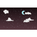 download Night Sky clipart image with 135 hue color
