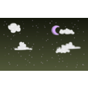 download Night Sky clipart image with 225 hue color