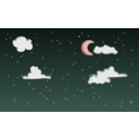 download Night Sky clipart image with 315 hue color