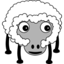 download Sheep002 clipart image with 0 hue color