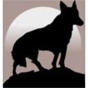 download Wolf clipart image with 135 hue color