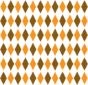 Brown Orange Retro Diamond Pattern 1