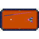 download Pool Table Cue Balls clipart image with 225 hue color