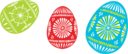 3 Colour Easter Eggs