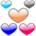 download Gloss Heart 4 clipart image with 0 hue color