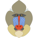 download Mandrill clipart image with 0 hue color