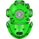 download Diving Helmet clipart image with 90 hue color