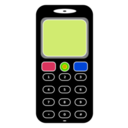 download Mobile Phone clipart image with 225 hue color