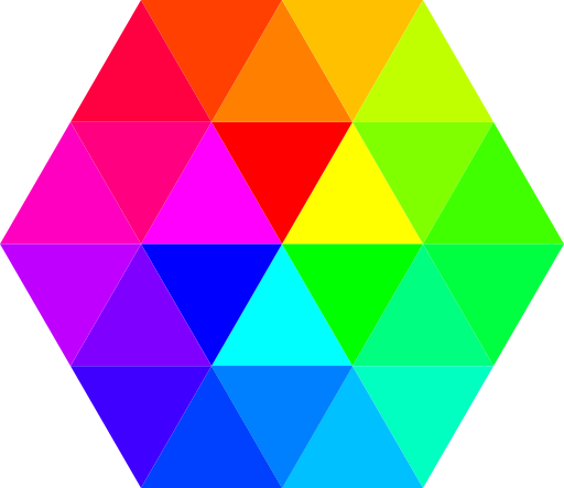 24 Color Hexagon
