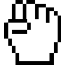 download Mouse Pointer Fist clipart image with 0 hue color
