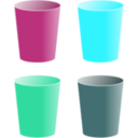 download Cups clipart image with 135 hue color