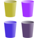 download Cups clipart image with 225 hue color