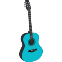 download Guitar 1 clipart image with 180 hue color