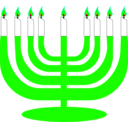 download Simple Menorah For Hanukkah clipart image with 90 hue color