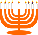 Simple Menorah For Hanukkah