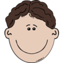 download Boy Face Cartoon clipart image with 0 hue color