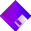 download 3 5 Floppy Disk Blue No Label clipart image with 45 hue color