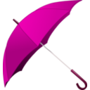 download Red Umbrella clipart image with 315 hue color