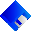 download 3 5 Floppy Disk Blue No Label clipart image with 0 hue color
