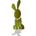 download Rabbit Icon clipart image with 45 hue color