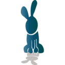 download Rabbit Icon clipart image with 180 hue color