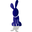 download Rabbit Icon clipart image with 225 hue color