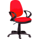 download Desk Chair Blue With Wheels clipart image with 135 hue color