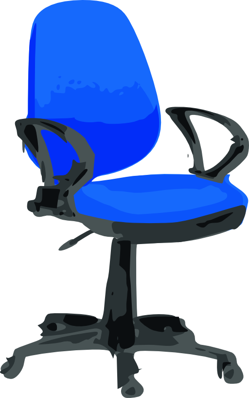 Desk Chair Blue With Wheels