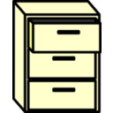 download Filing Cabinet clipart image with 0 hue color