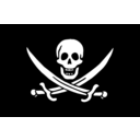 download Pirate Flag Jack Rackham clipart image with 135 hue color