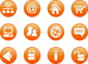 Icons Orange Web Candy