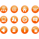download Icons Orange Web Candy clipart image with 0 hue color