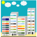 download Simple City Skyscraper clipart image with 0 hue color